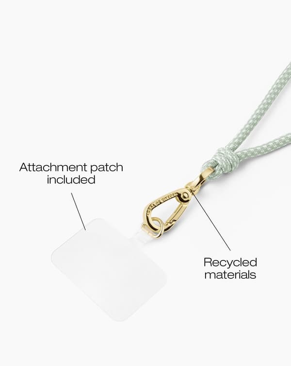 Cord Phone Strap Sage Green
