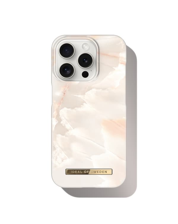 Printed Case MagSafe iPhone 15 Pro Rose Pearl Marble