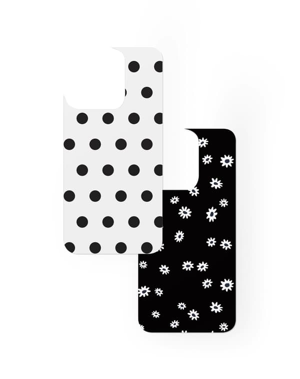 Print Pack iPhone 12 Pro Max / 13 Pro Max / 14 Pro Max / 15 Pro Max / 16 Pro Max Ecru Noir