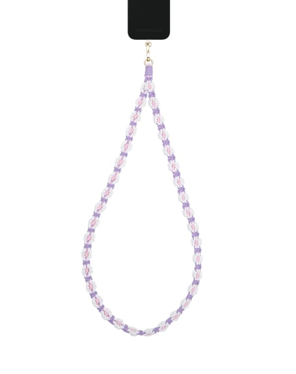 Cord Phone Strap Crochet Flower