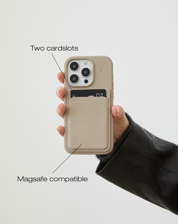 Card Holder MagSafe Beige