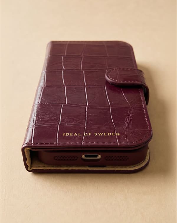 Magnet Wallet+ MagSafe iPhone 17 Pro / 18 Pro Fine Wine Croco