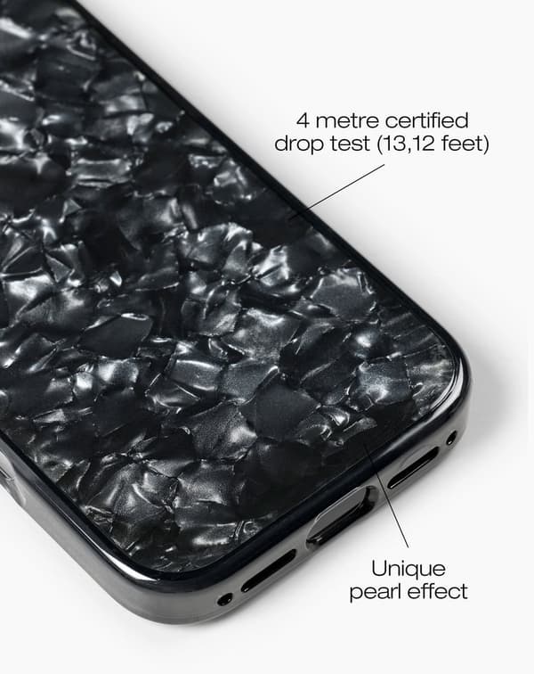 Pearlised Case iPhone 16 Pro Max Black