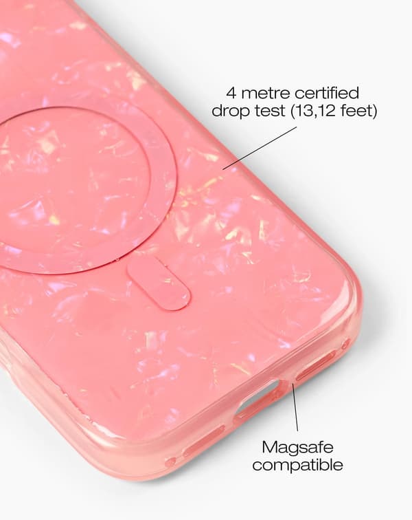 Pearlised Case MagSafe iPhone 16 Pro Max Pink