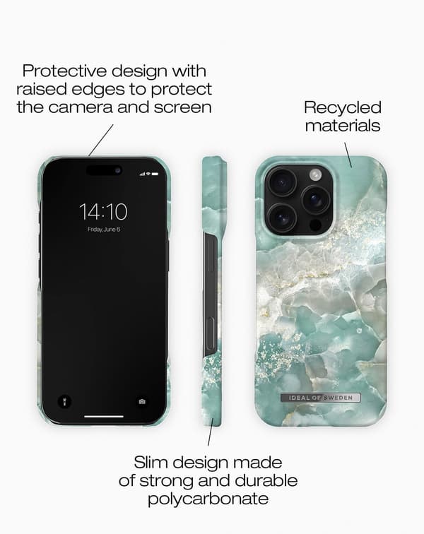 Printed Case iPhone 16 Pro Azura Marble