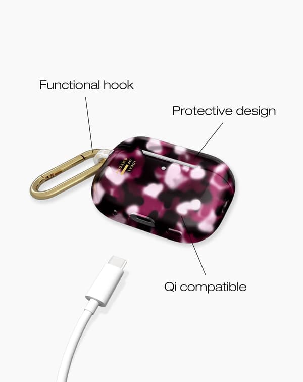 Clear AirPods Case Pro 1 / 2 Cherry Crush