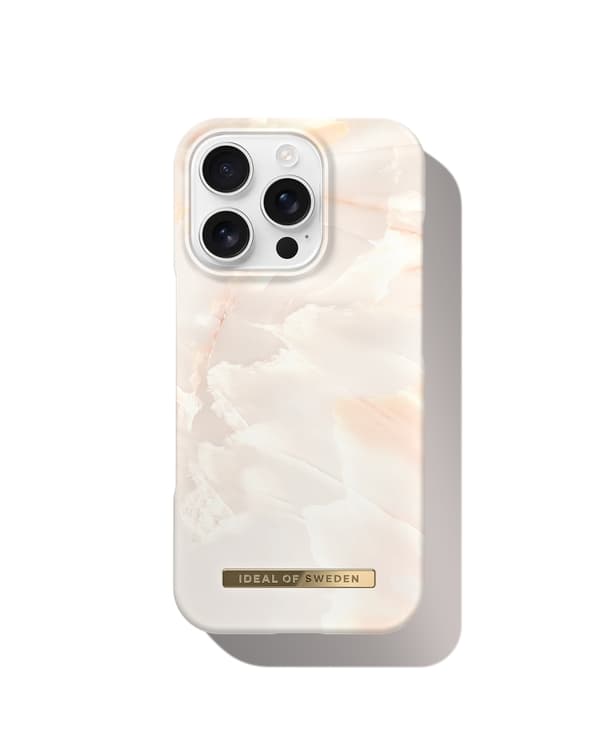 Printed Case iPhone 16 Pro Rose Pearl Marble