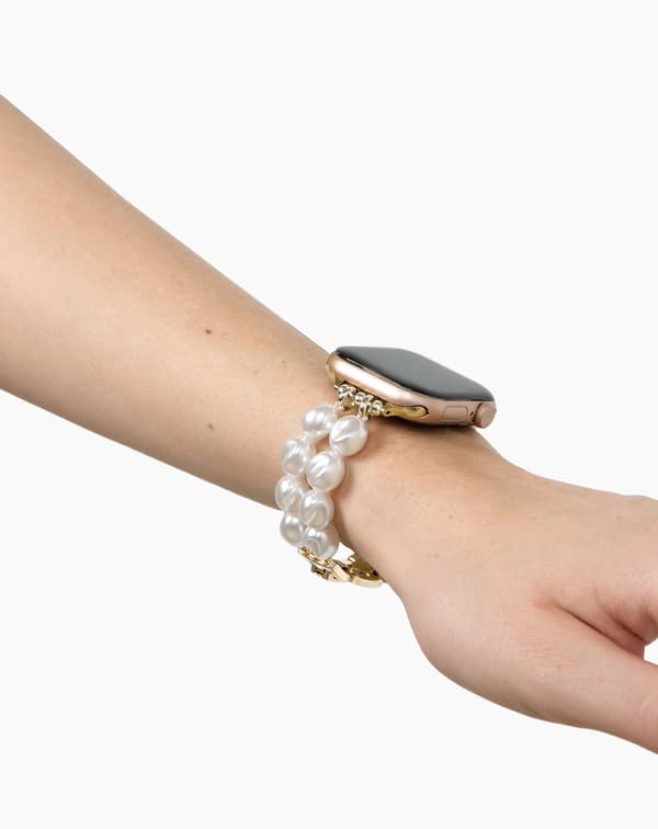 Watch Band 38/40/41/42 Classy White Pearl