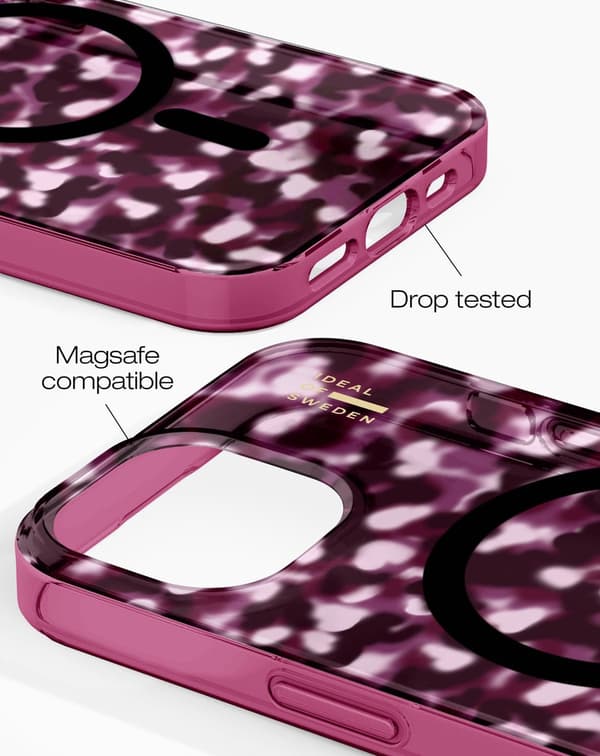 Clear Case MagSafe iPhone 13 / 14 / 15 / 16e / 17e Cherry Crush