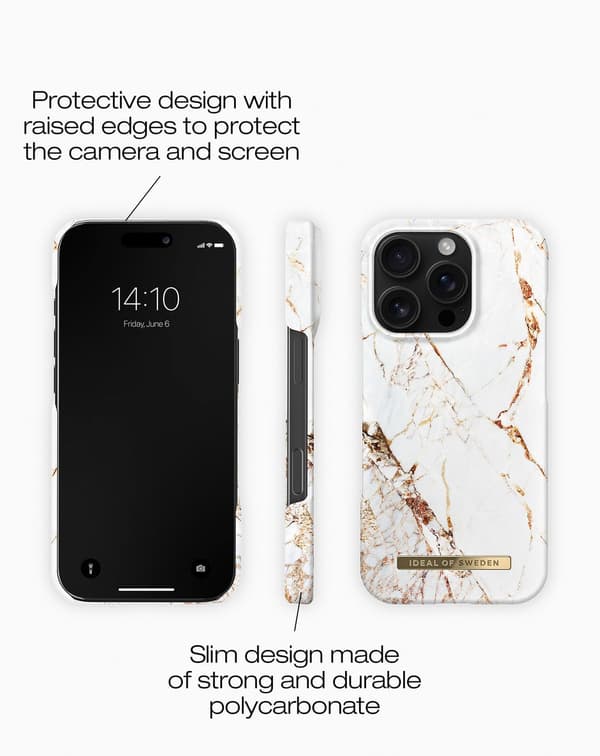 Printed Case MagSafe iPhone 16 Pro Carrara Gold