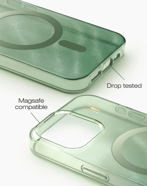 Clear Case MagSafe iPhone 15 Pro Sage Green