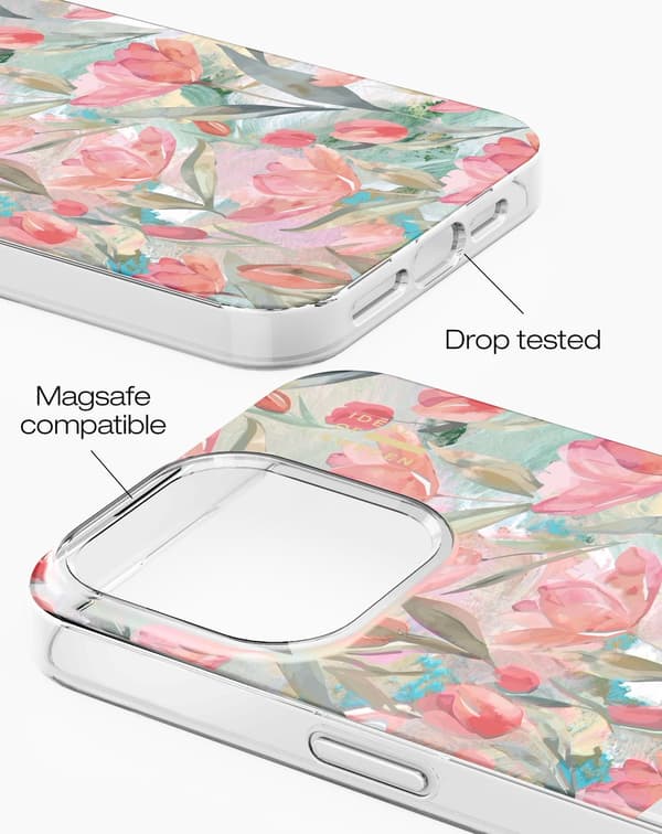 Clear Case MagSafe iPhone 15 Pro Max Tulip Bloom