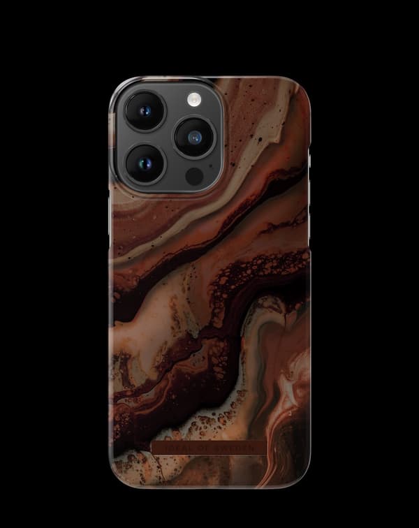 Printed Case MagSafe iPhone 14 Pro Max Dark Amber Marble