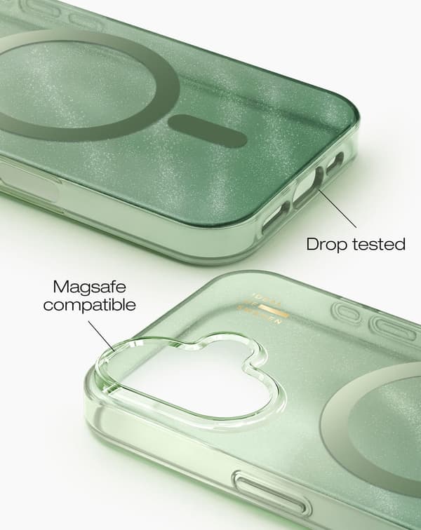 Clear Case MagSafe iPhone 16 Sage Green