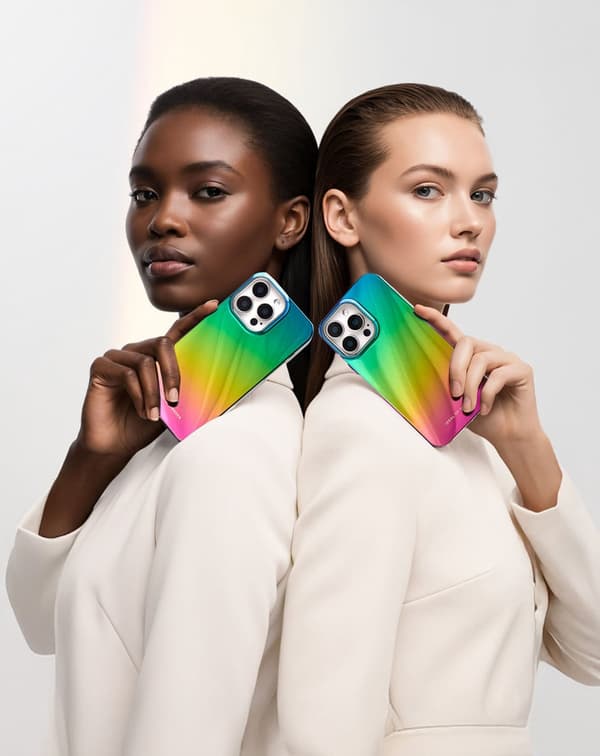 Mirror Case MagSafe iPhone 16 Pro Max Rainbow
