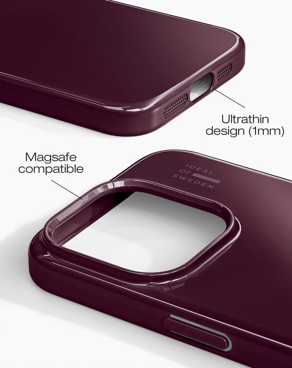Slim Case MagSafe iPhone 15 Pro Glossy Cherry