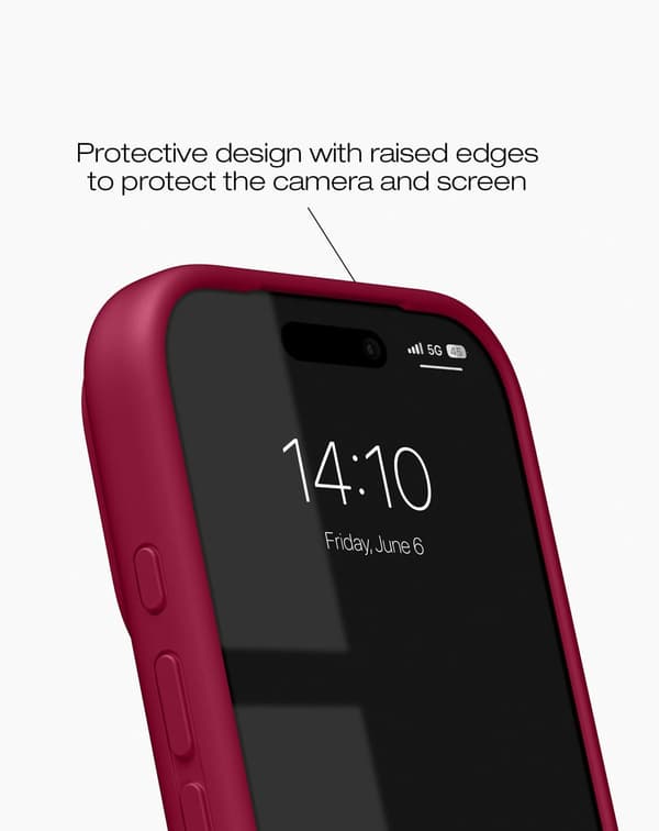 Silicone Case MagSafe iPhone 17 Pro Cranberry
