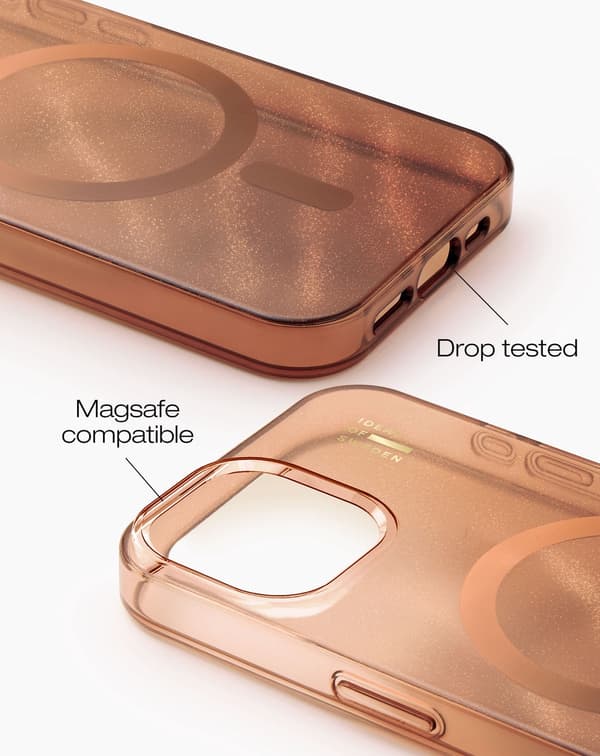 Clear Case MagSafe iPhone 13 / 14 / 15 / 16e / 17e Mocha Mousse