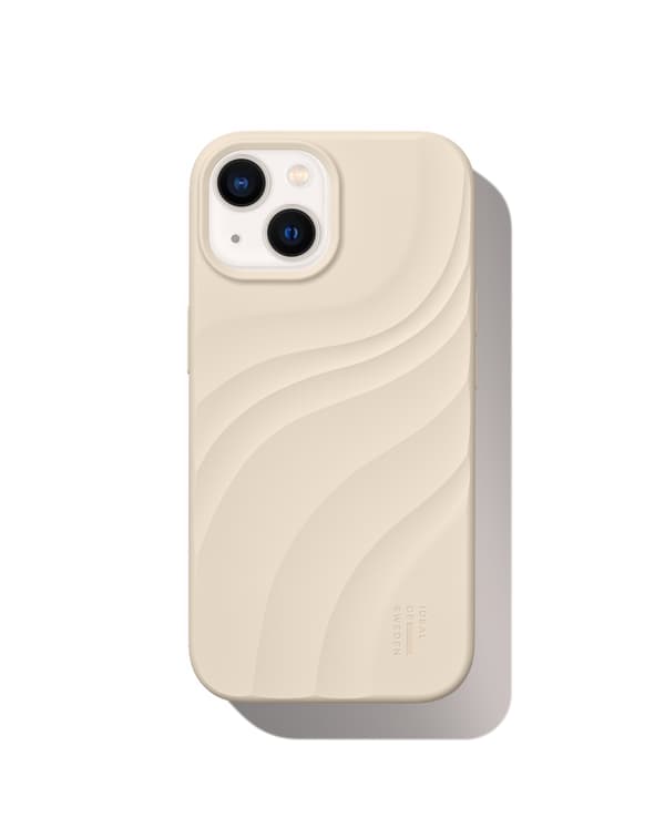 Soft Swirl Silicone Case MagSafe iPhone 13 / 14 / 15 / 16e / 17e Cloud Dancer