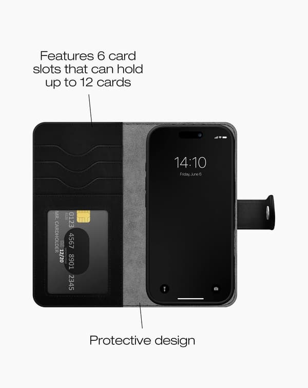 Magnet Wallet+ iPhone 16 Pro Max Black