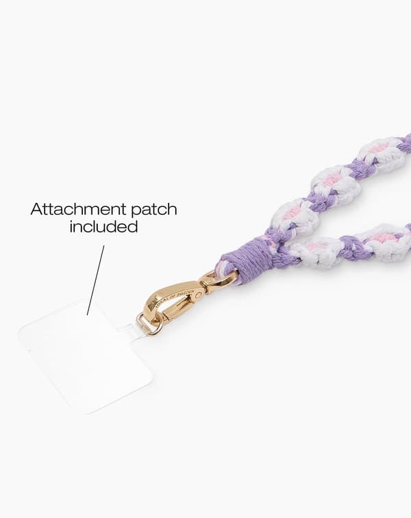 Phone Wristlet Strap Crochet Flower