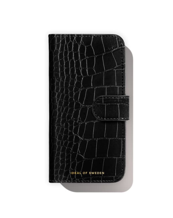 Magnet Wallet+ iPhone 15 Pro Max Black Croco