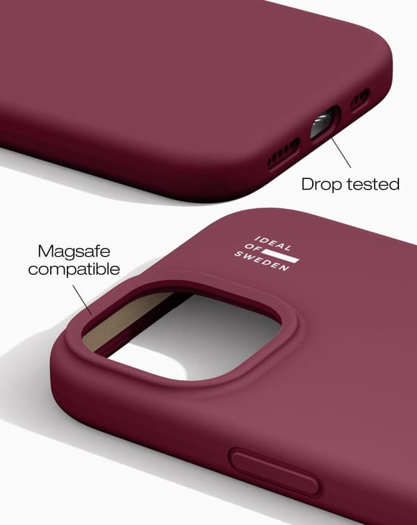 Silicone Case MagSafe iPhone 13 / 14 / 15 / 16e / 17e Fine Wine