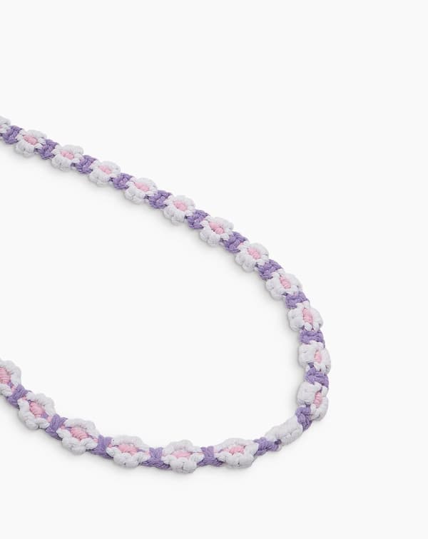 Cord Phone Strap Crochet Flower