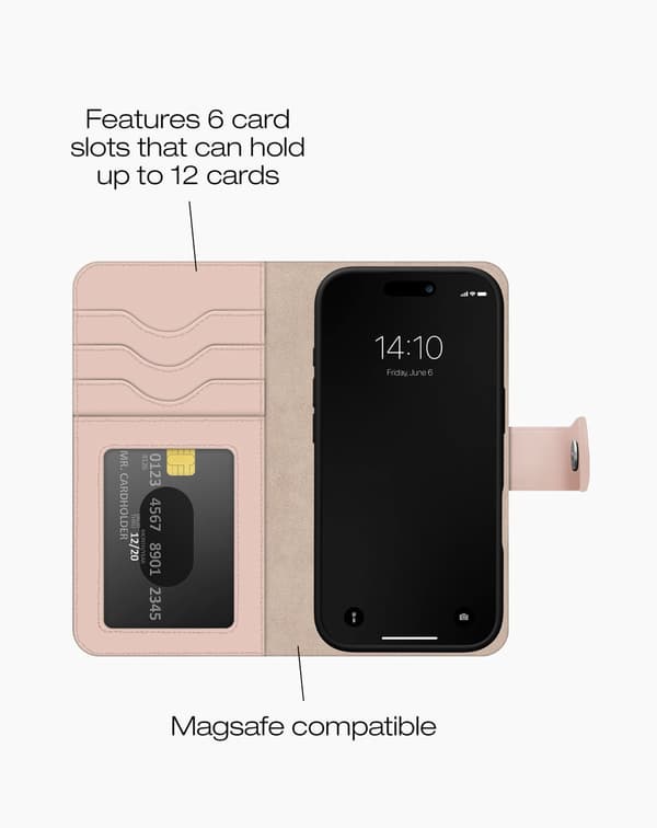 Magnet Wallet+ MagSafe iPhone 17 Pro Pink