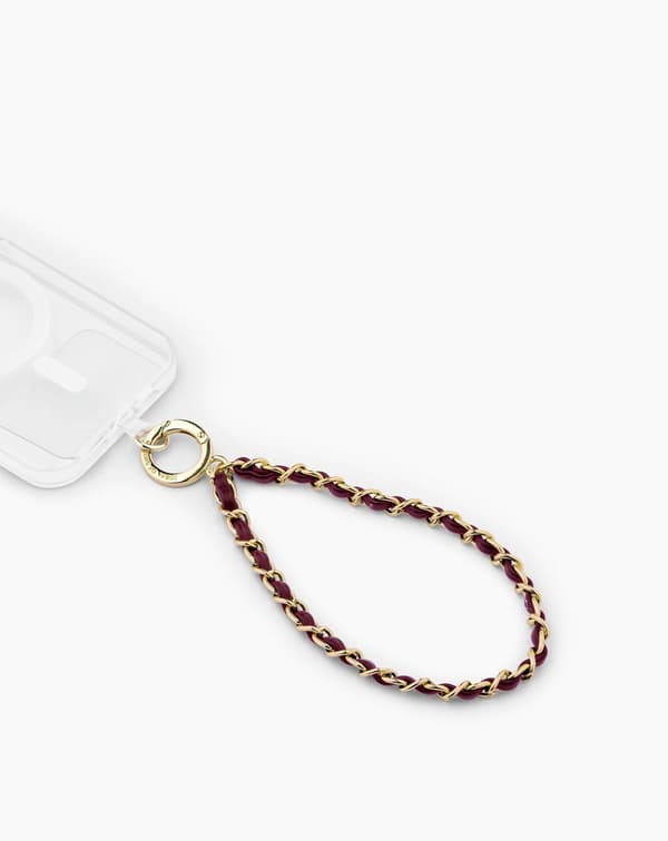 Phone Wristlet Strap Cherry Gold