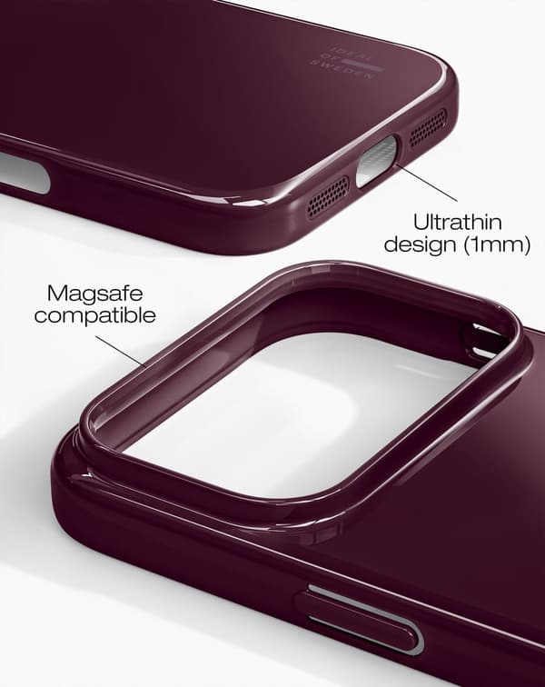 Slim Case MagSafe iPhone 17 Pro Glossy Cherry