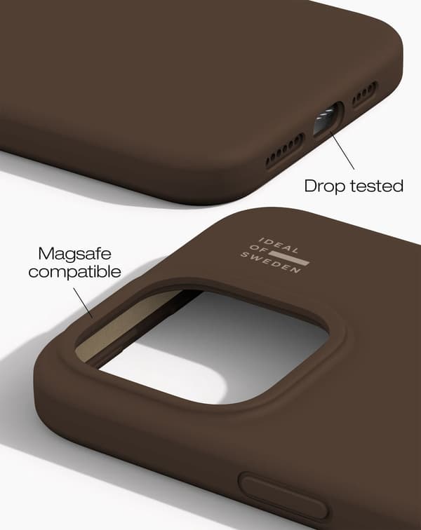 Silicone Case MagSafe iPhone 15 Pro Max Mocha Mousse