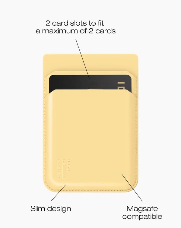 Magnetic Card Holder MagSafe Soft Lemon