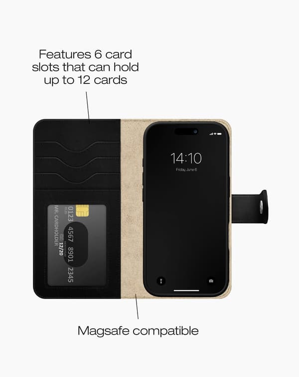 Magnet Wallet+ MagSafe iPhone 17 Pro / 18 Pro Black