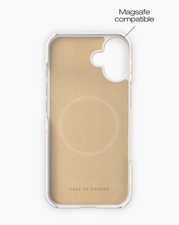 Printed Case MagSafe iPhone 16 Plus Rose Pearl Marble