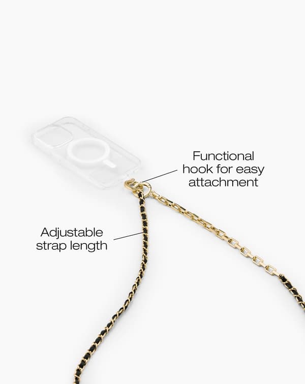 Chain Strap Noir Gold