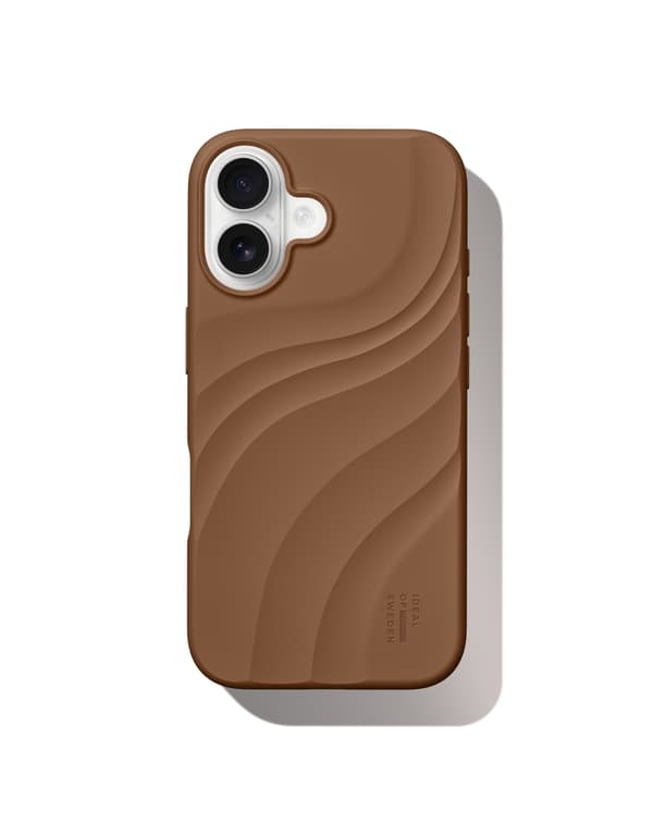 Soft Swirl Silicone Case MagSafe iPhone 16 Salted Caramel