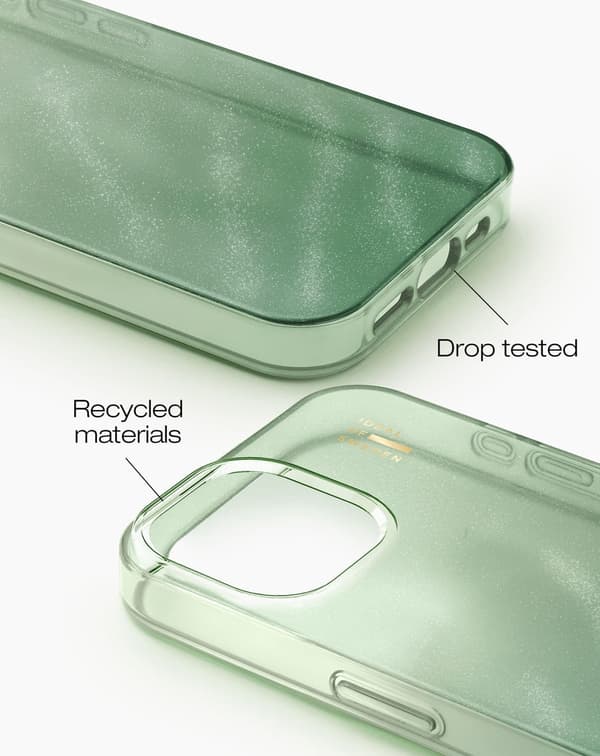Clear Case iPhone 13 / 14 / 15 / 16e / 17e Sage Green