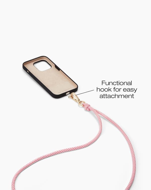 Cord Phone Strap Multi Pink