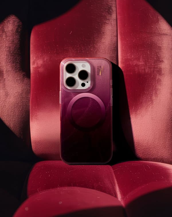 Clear Case MagSafe iPhone 17 Pro Max / 18 Pro Max Cherry Lacquer