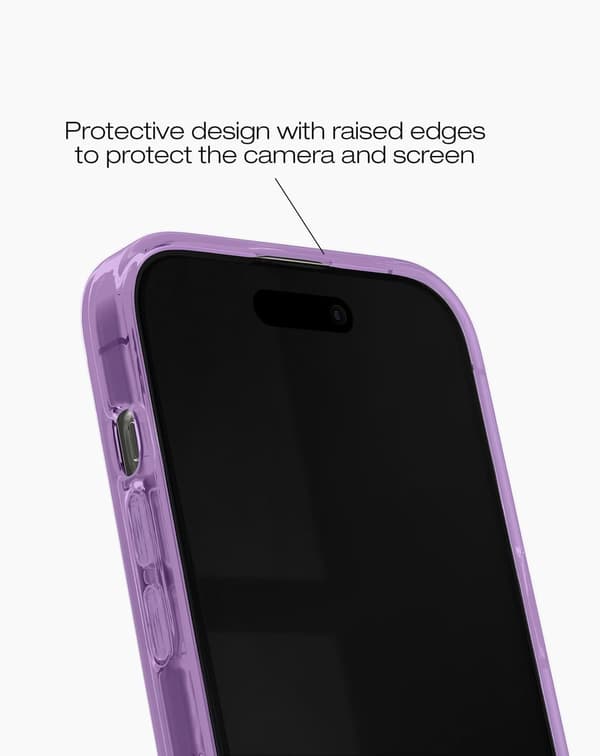 Clear Case MagSafe iPhone 13 / 14 / 15 / 16e / 17e Amethyst Mist