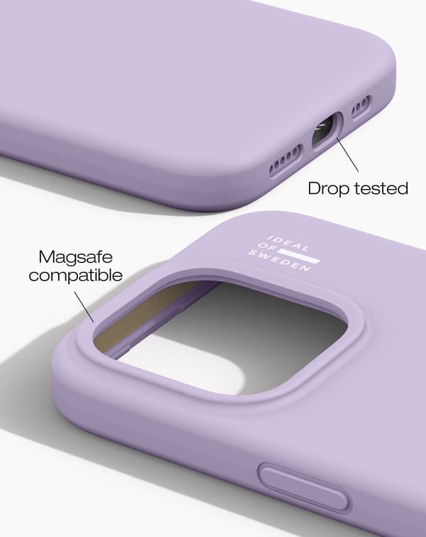 Silicone Case MagSafe iPhone 15 Pro Lavender Milk