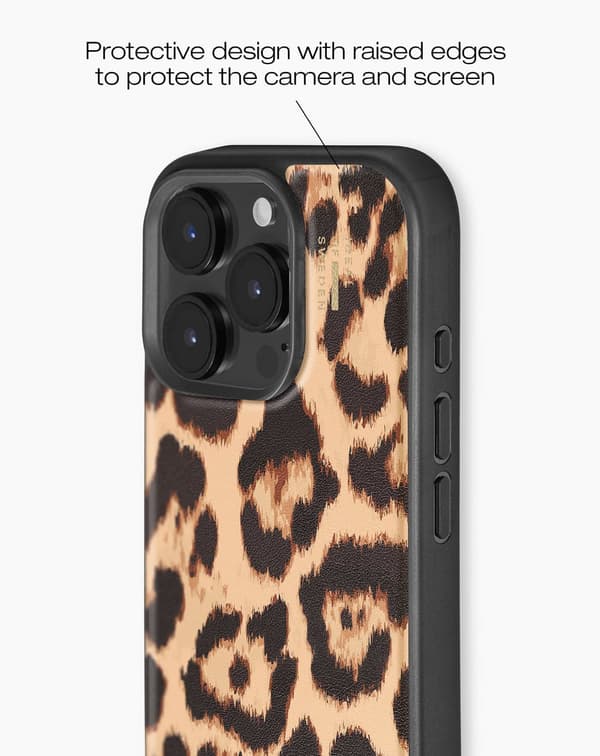 Vegan Leather Case MagSafe iPhone 16 Pro Max Timeless Leo