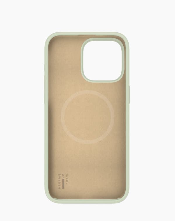 Silicone Case MagSafe iPhone 15 Pro Max Sage Green
