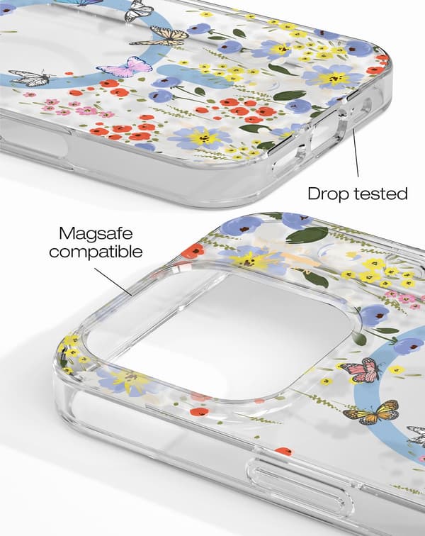 Clear Case MagSafe iPhone 16 Pro Artistic Garden