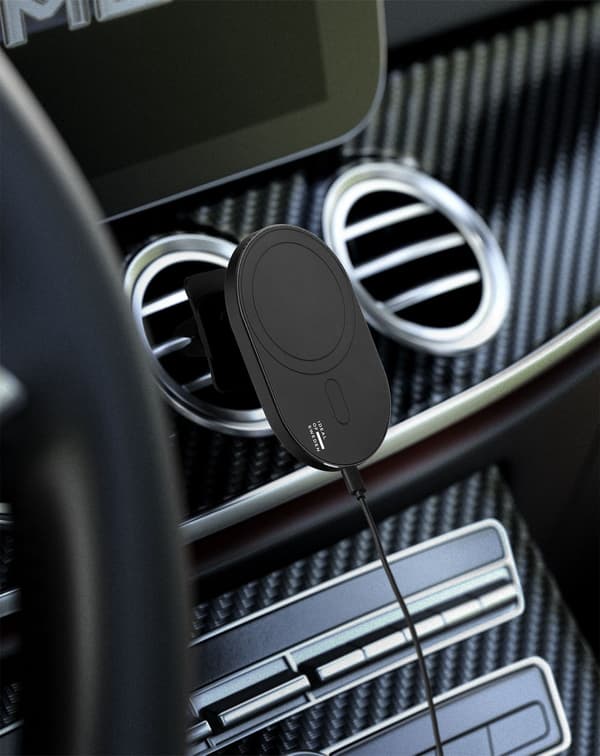MagSafe Car Vent Mount Charger Black