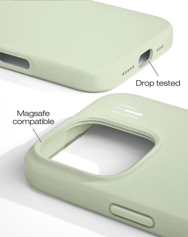 Silicone Case MagSafe iPhone 16 Pro Sage Green