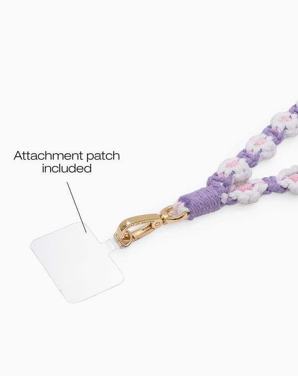 Cord Phone Strap Crochet Flower