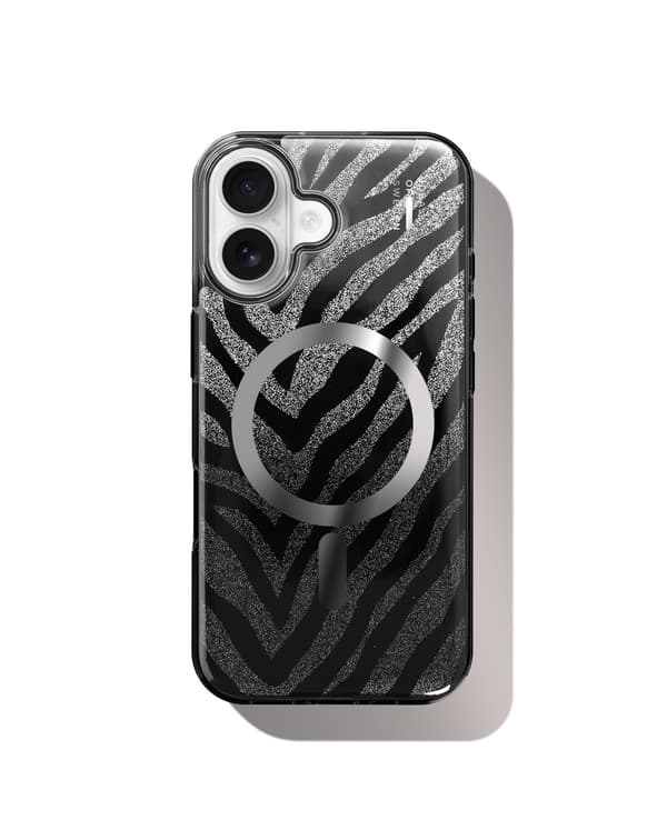 Clear Case MagSafe iPhone 16 Zebra Mystique