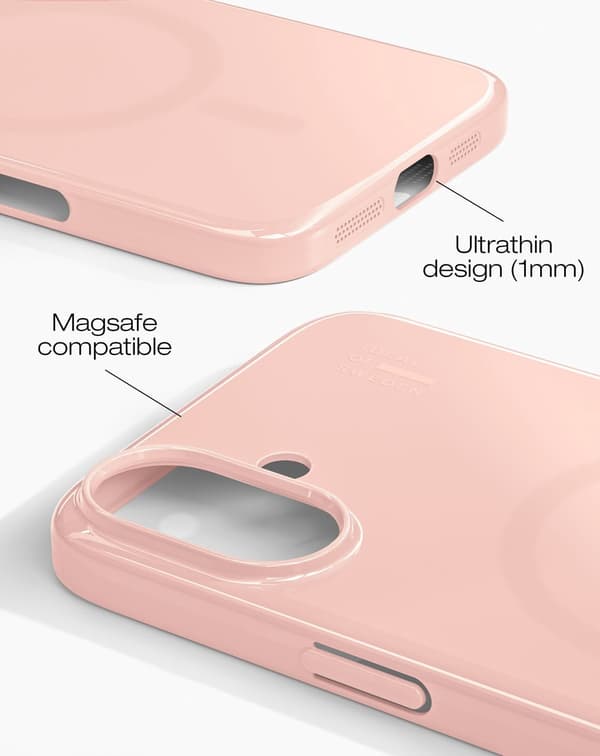 Slim Case MagSafe iPhone 17 Glossy Blush Pink